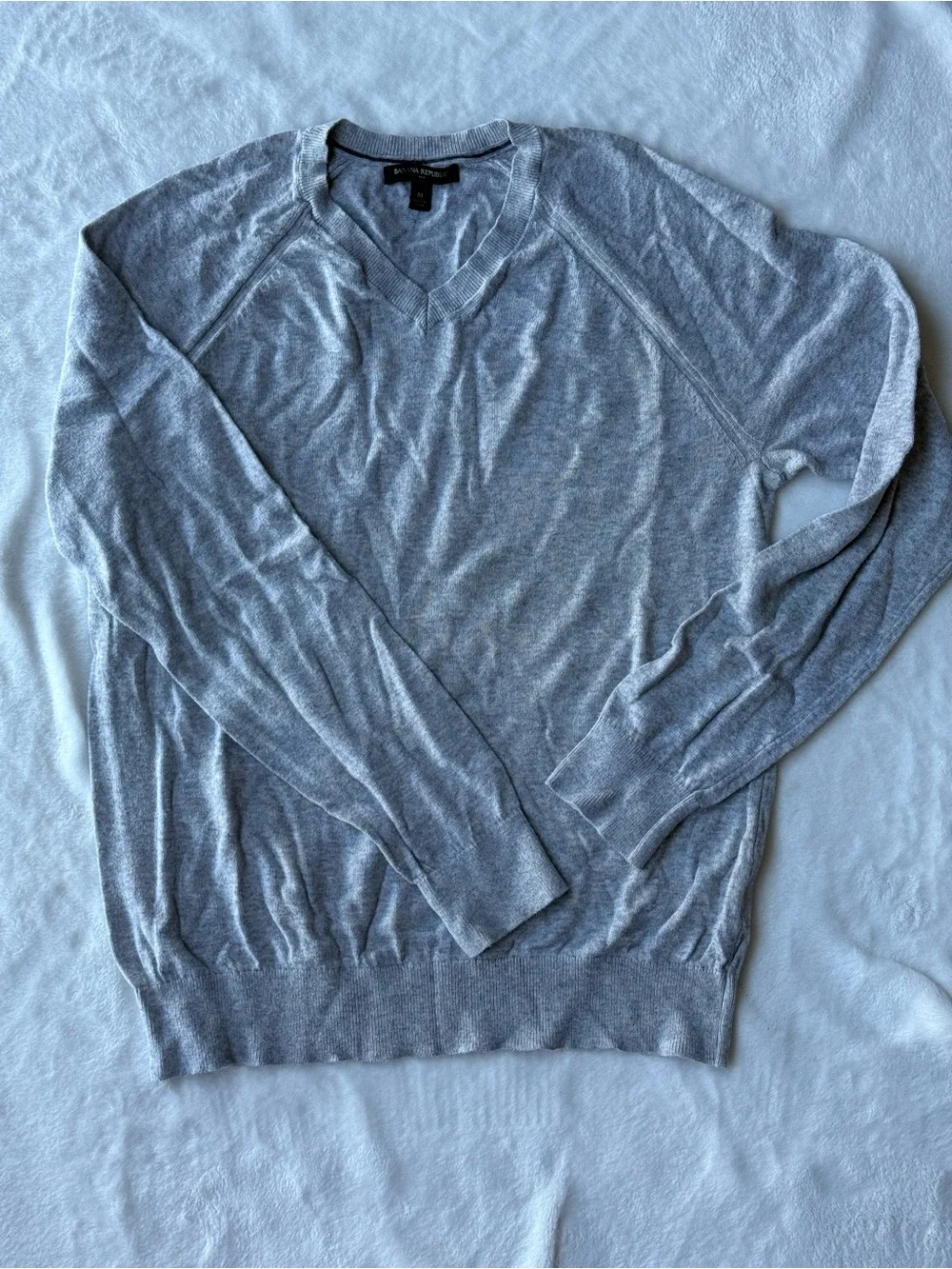 Banana Republic Light Blue V-Neck Sweater